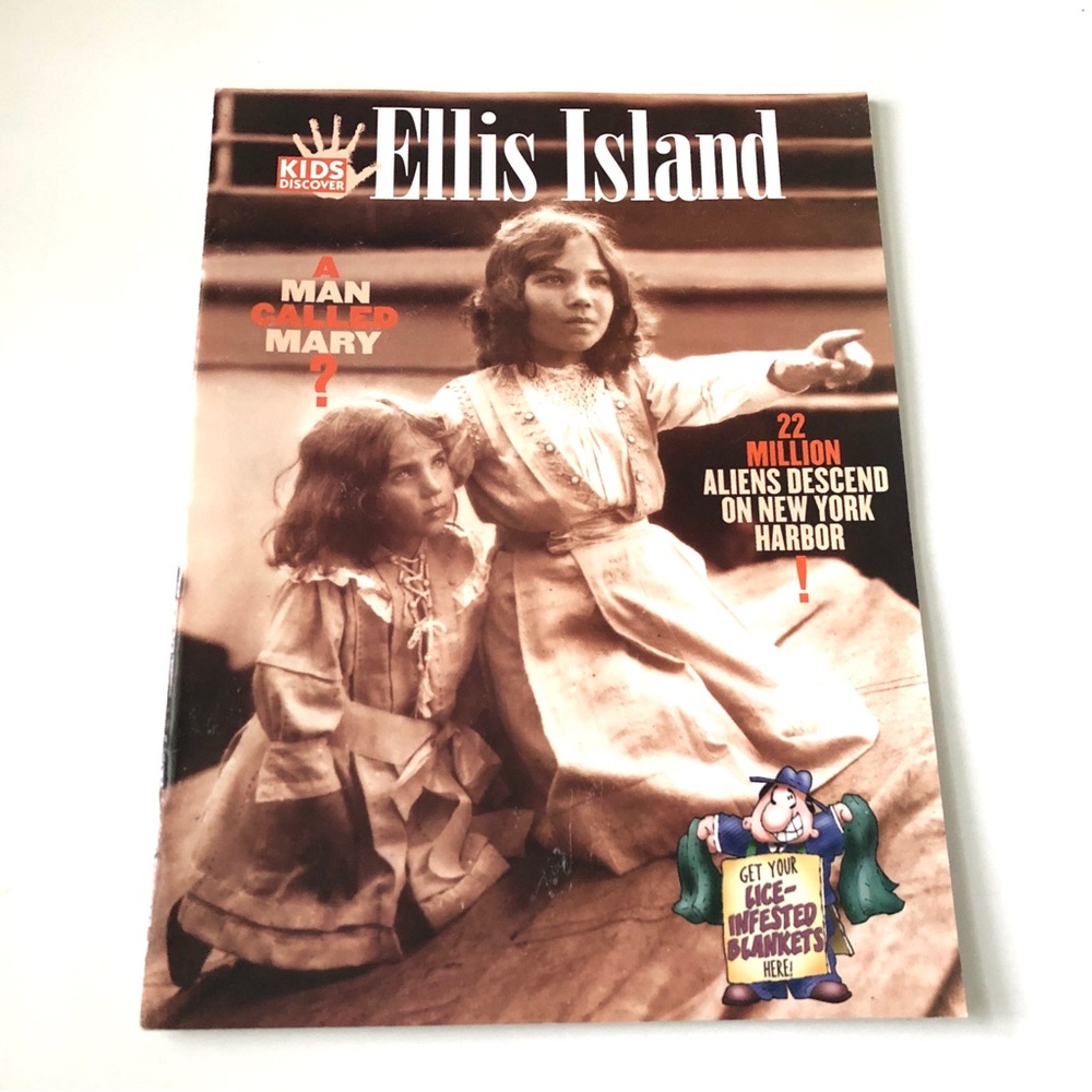 Vintage Y2K Kids Discover Magazine Ellis Island Volume 12 Issue 5 May 2002